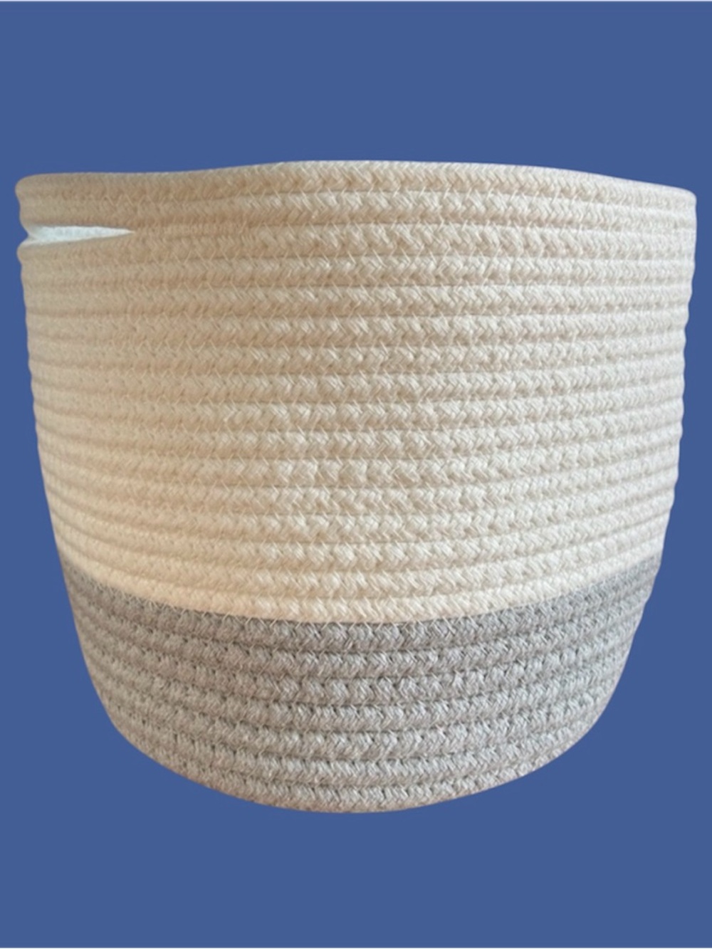 🧺 Two-Tone Woven Basket 🧺